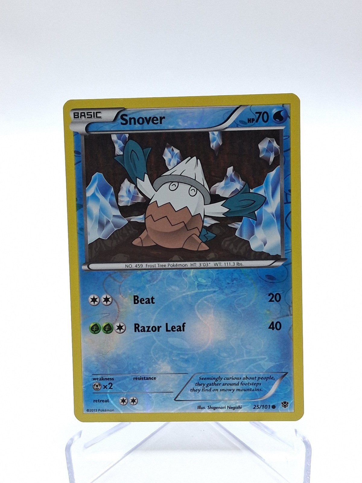 SNOVER 25/101 C PLASMA BLAST POKEMON REVERSE HOLO 