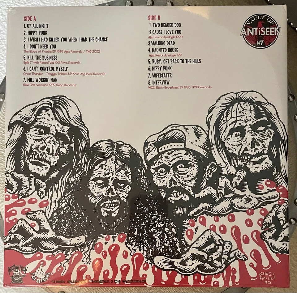 ANTISEEN Blood Freaks LP RED NEW Hookers Zeke G.G Allin murder junkies BBQ Young Foto 2 de 2