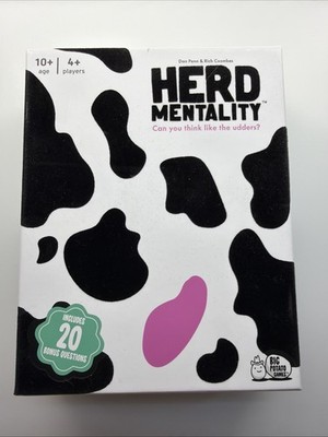 HERD MENTALITY Family Friendly Card Game, 4-20 Players, 10+ New Open Box