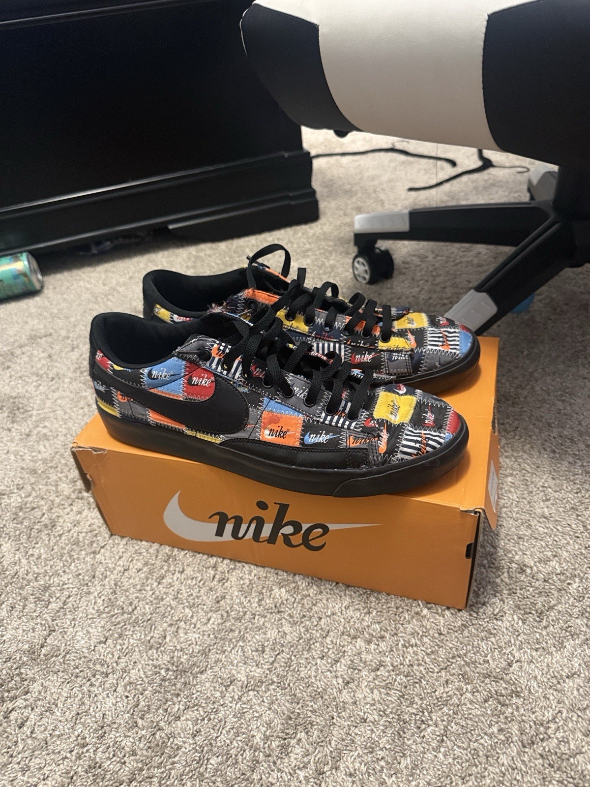 nike blazer low patchwork Size 14 - image 1