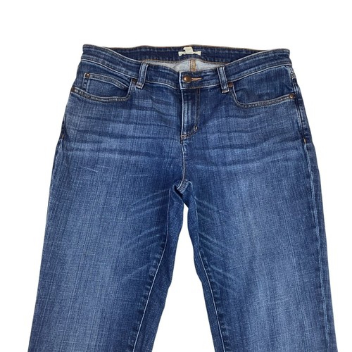 Eileen Fisher Womens 8 Jeans Straight Leg Organic Cotton Spandex Denim - Picture 3 of 11