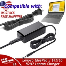 AC Adapter Charger For Lenovo IdeaPad 3 14ITL6 82H7 82H701G0US Laptop Power Cord
