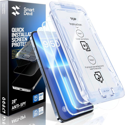SMARTDEVIL 3 Pack for iPhone 16e/iPhone 14/iPhone 13 Pro/iPhone 13 Screen Protec