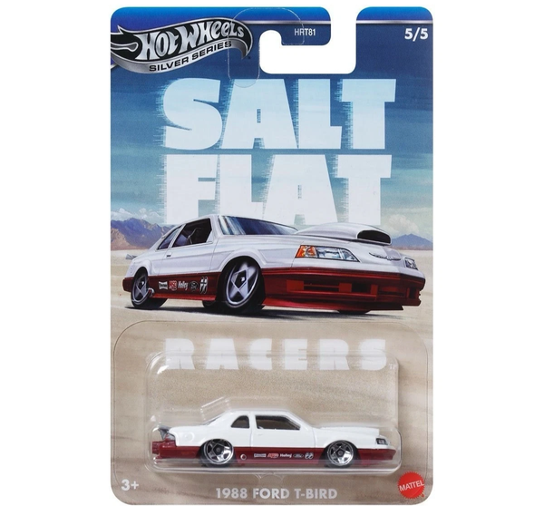 Hot Wheels 2025 - 1988 Ford T-Bird - Salt Flat - Silver Series - NEU & OVP-image