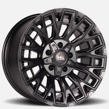 20x10 Hardrock Wheels H110 Satin Black Off-road Rims 4pcs
