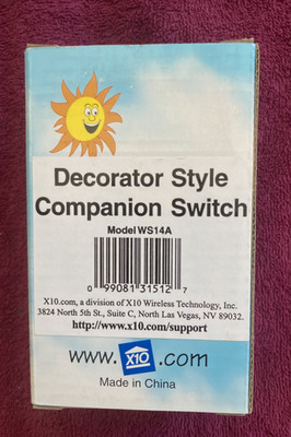 X10 WS14A Decorator Companion Switch white and/or Ivory/beige NEW