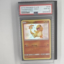 Pokemon TCG 2019 Hidden Fates Shiny Vault Charmander SV6/SV94 Holo PSA 10 on eBay