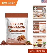 Ceylon Cinnamon Softgels with MCT Oil - 300 C...