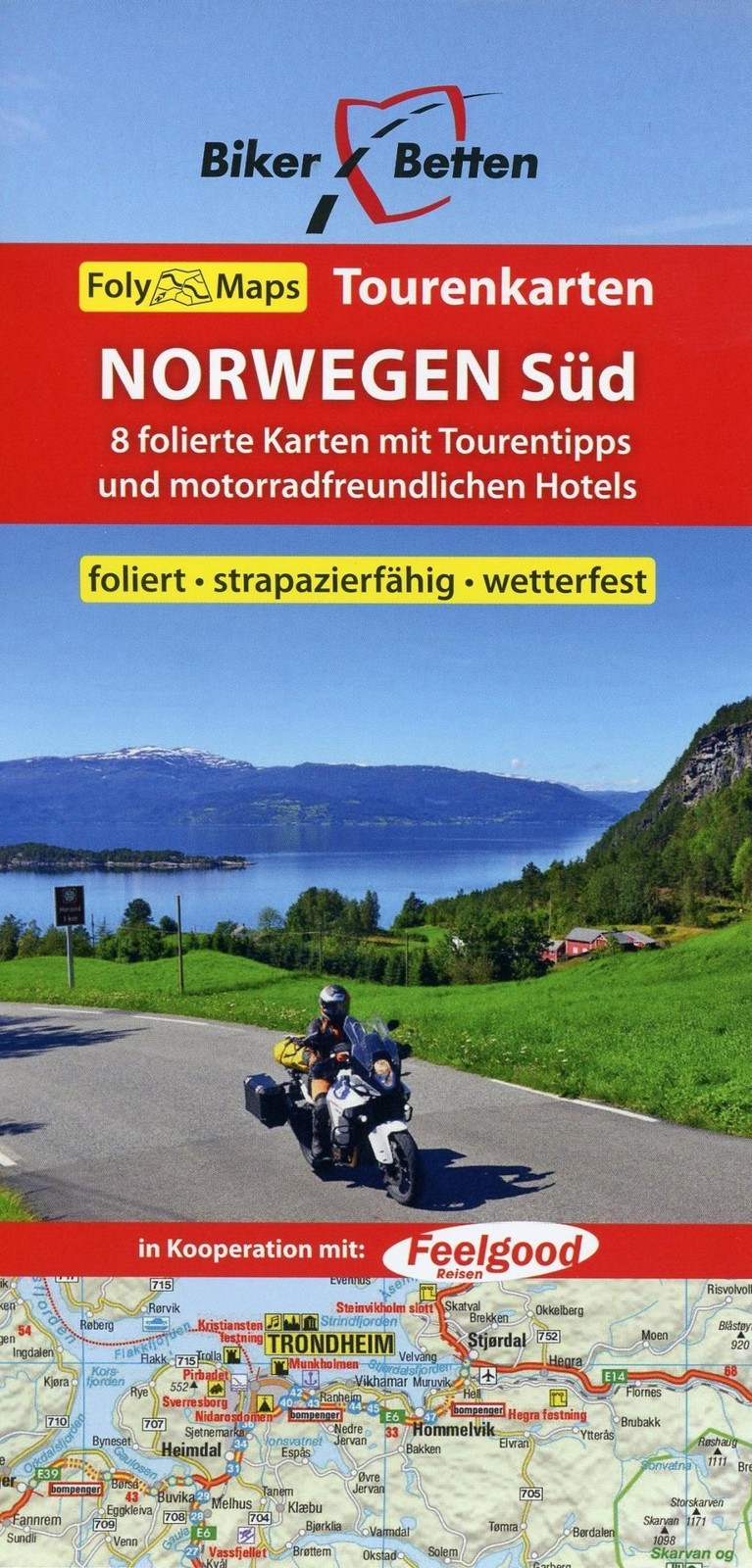 Norwegen Süd 1 : 600 000. 8 folierte Karten mit Tourentipps und motorradfre ...