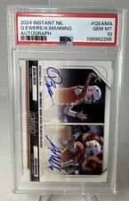 Arch Manning Auto PSA 10 2024 PANINI INSTANT NIL DUAL AUTO Quinn Ewers 23/99 GEM