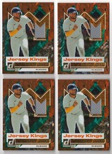 x4 Jackson Chourio 2025 Donruss Baseball Jersey Kings Card lot Milwaukee Brewers