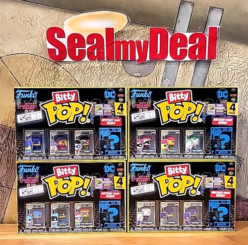 SDCC 2023 Funko Bitty Pop  LE 4000 DC Batman Joker Complete Set of 4