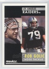 1991 Pinnacle Bob Golic #247 3a3