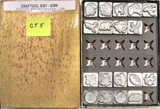 Vintage Craftool 3D Leather Stamps 8361 - 8369, 8375,  and 8382 - 8389 Used