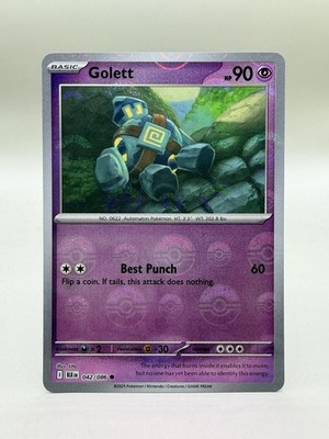 Golett (Poke Ball Pattern) 042/086 Sv: Black Bolt Holo