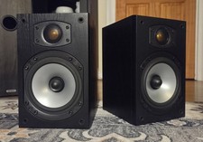 Monitor Audio Bronze B1 Bookshelf Speakers Black Pair Good Condition