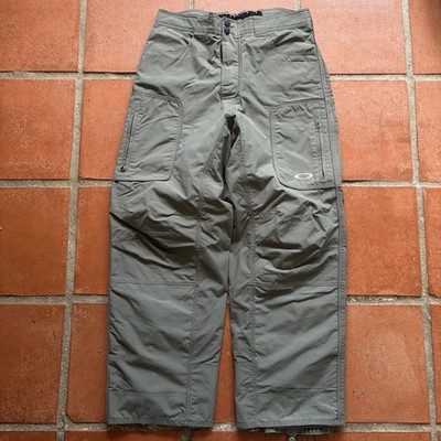 Vintage Oakley Software Snowboard Ski Pants Gray Cargo Y2K Men's XL 34 x31 
