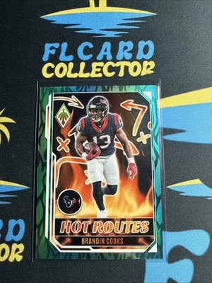 2022 Panini Phoenix #HR-21 Brandin Cooks Hot Routes Teal #/150