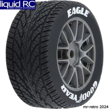 Pro-Line 1028310 1/12 Goodyear Eagle Wet Tire F/R MTD Gray Wheels (4): Losi