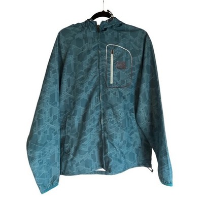 Ecko Function Men's Windbreaker Rain Jacket Blue Size Medium