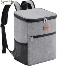Borsa Termica da 21L (30 Lattine) con Fodera Rigida, Borse Frigo Pranzo per Picn