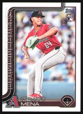 2025 Topps Series 1 #120 Cristian Mena RC Arizona Diamondbacks Baseball Card