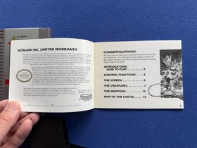 Castlevania 1 NES Nintendo 3 screw OVAL SEAL cart + manual VERY GOOD + CASE!