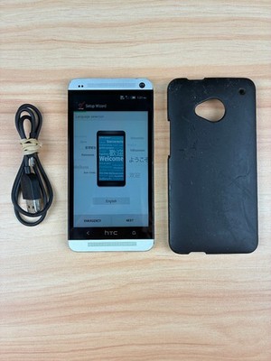 HTC One M7 32GB Silver Verizon Locked With Accessories! Read Description