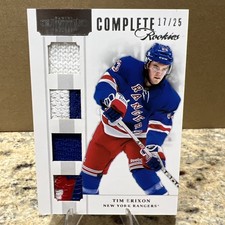 2011-12 Panini Dominion Tim Erixon PATCH RC /25 Jersey/Number/Fight Strap/Emblem