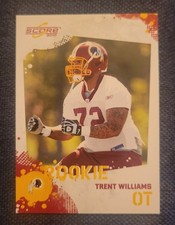 2010 Score #399 Trent Williams Redskins Rookie Card