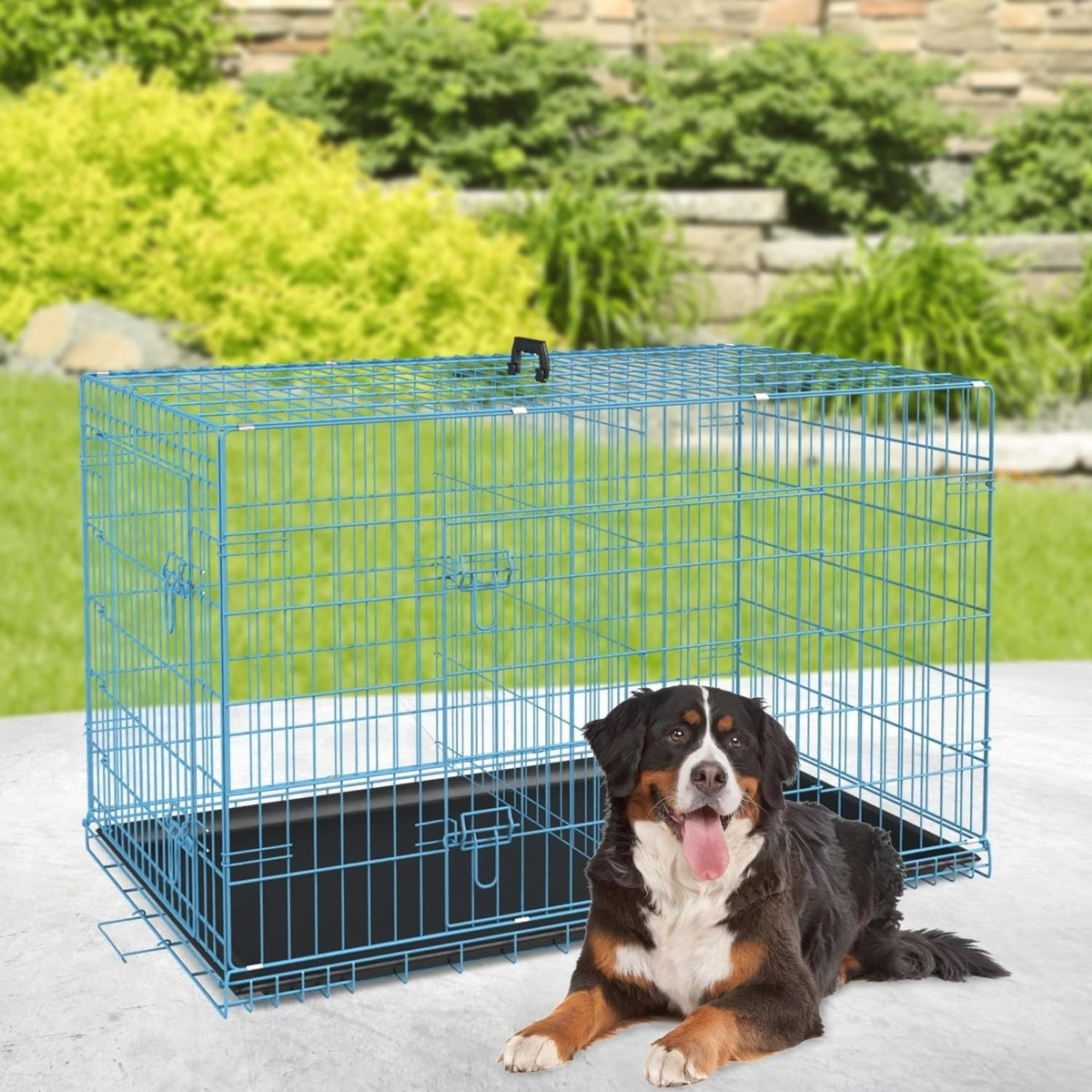 18,24,30,36,42,48 Inch Dog Crates for Large Dogs Folding Mental