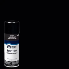 Project Source Gloss Black Spray paint ( NET WT. 10-oz )