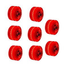 8 Pack 58 x 32mm Light up Roller Skate Wheels with Bearings for Quad Skates o...