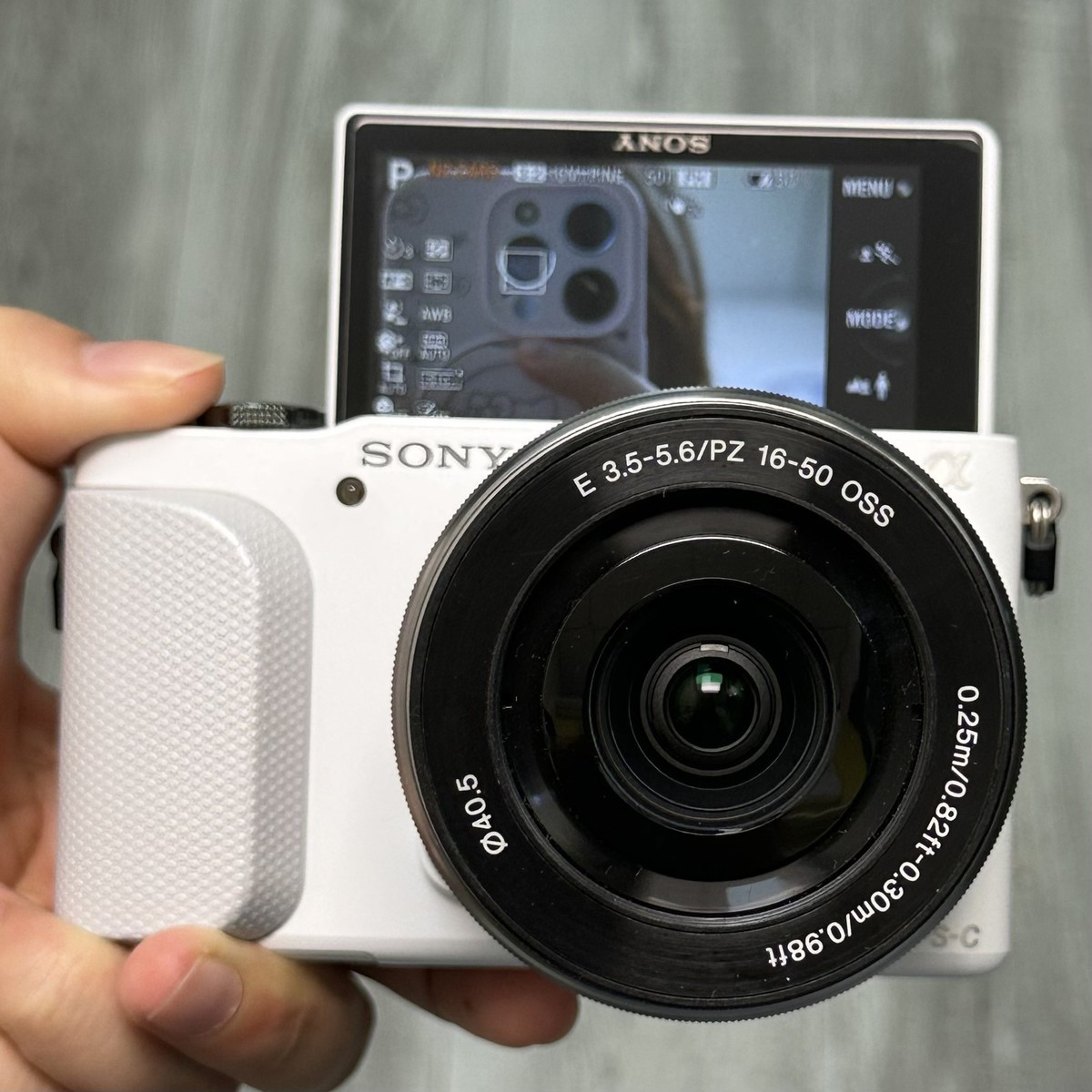 NEAR MINT] Sony Alpha NEX-3N 16MP Digita white Camera OSS 16-50mm