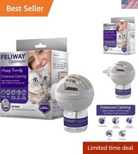 Effective Cat Calming Plug-In with 30-Day Relief - Unscented Pheromone Diffuser