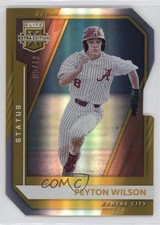2021 Panini Elite Extra Edition Status Gold Die-Cut 6/10 Peyton Wilson #66 0w3