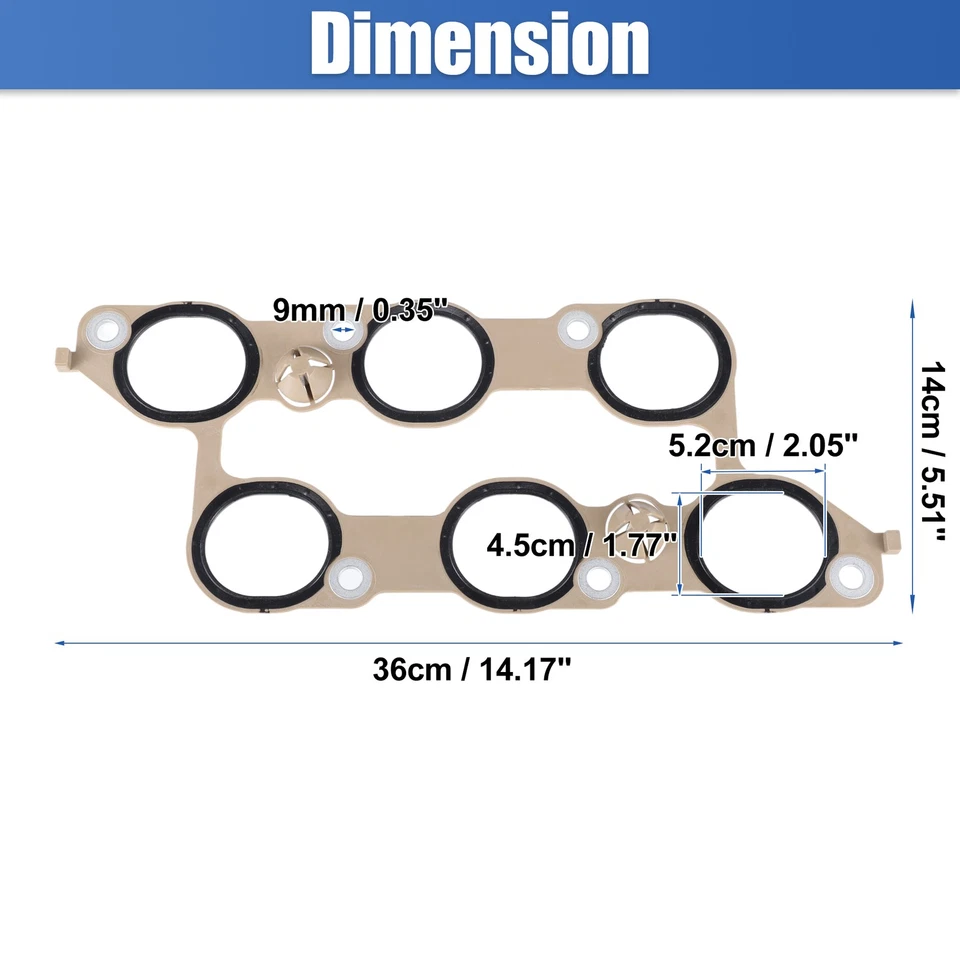 Junta de colector de admisión inferior para Buick LaCrosse para Saturn Outlook No.12590958 Foto 4 de 4
