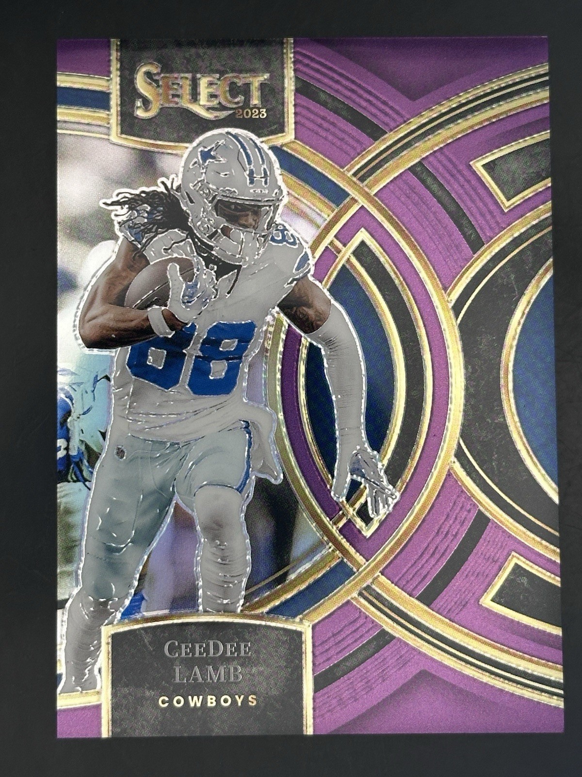 2023 Panini Select - Premier Level CeeDee Lamb #177 Purple Prizm /75