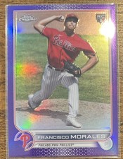2022 Topps Chrome Update Series Francisco Morales #USC168 Purple Refractor 🔥