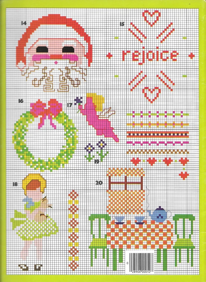 Leisure Arts Leaflet # 52 Teach Yourself Counted Cross Stitch by Ginnie Thompson - Image 2 of 2