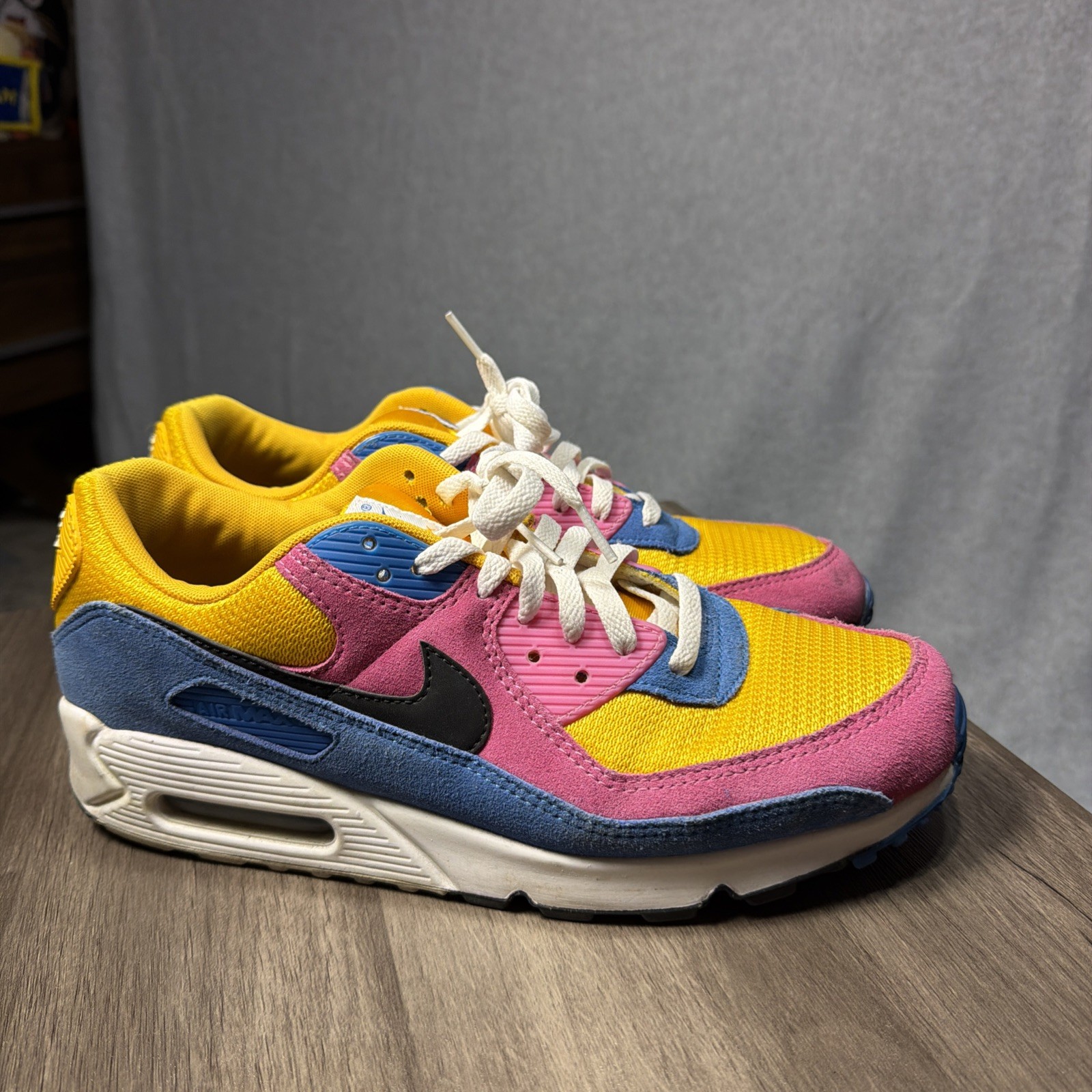 Nike Air Max 90 GS Crayon Multi Color Size 11.5