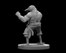 Kenku Monk Heavy Bruiser Fighter Adventurer NPC 28mm Scale DND D&D Tabletop Mini