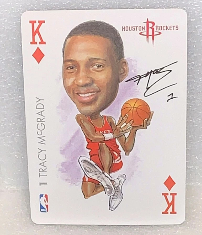 Tracy McGrady Houston Rockets 2004-05 NBA Basketball All Pro Deal Playing Card