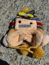 Minky Kids Knit Cap With Pom Pots Colorful One Size