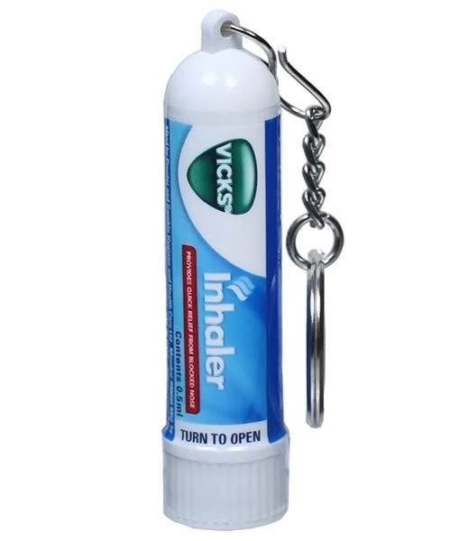 Носовой ингалятор Vicks 2 шт. — освежающая ментоловая и камфорная ароматическая палочка (0,5 мл) - Изображение 2 из 4