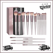 BS-MALL Makeup Brush Set 18 Pcs Premium Synthetic Foundation Powder Concealers