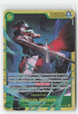 One Piece TCG English OP14-119 Dracule Mihawk SEC Foil | eBay