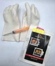 Ronco Showtime Rotisserie BBQ Oven Injector Gloves Recipe Book Parts 4000 5000