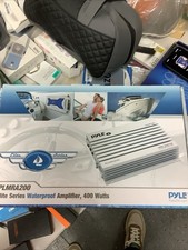 Pyle PLMRA400 White 400 Watts 4 Channels Waterproof Power Amplifier
