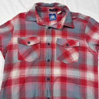 FLANNEL SHIRT NORTHERN Valley Men MEDIUM  Plaid Flap Pocket Western